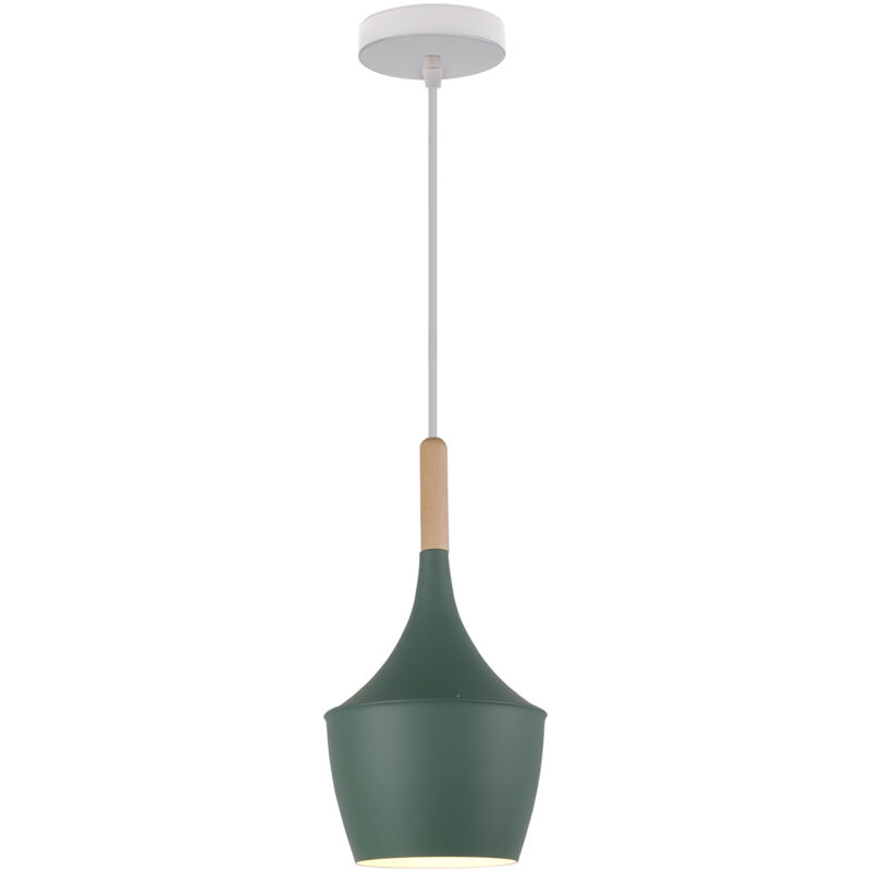 Wottes - Modern Industrial Creative Pendant Light Fixture Adjustable Chandelier Simple Kitchen Living Room - Verde