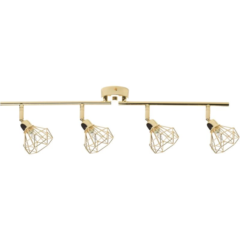 Modern Industrial Geometric Diamond Ceiling Lamp Track Lighting Gold Erma - Gold