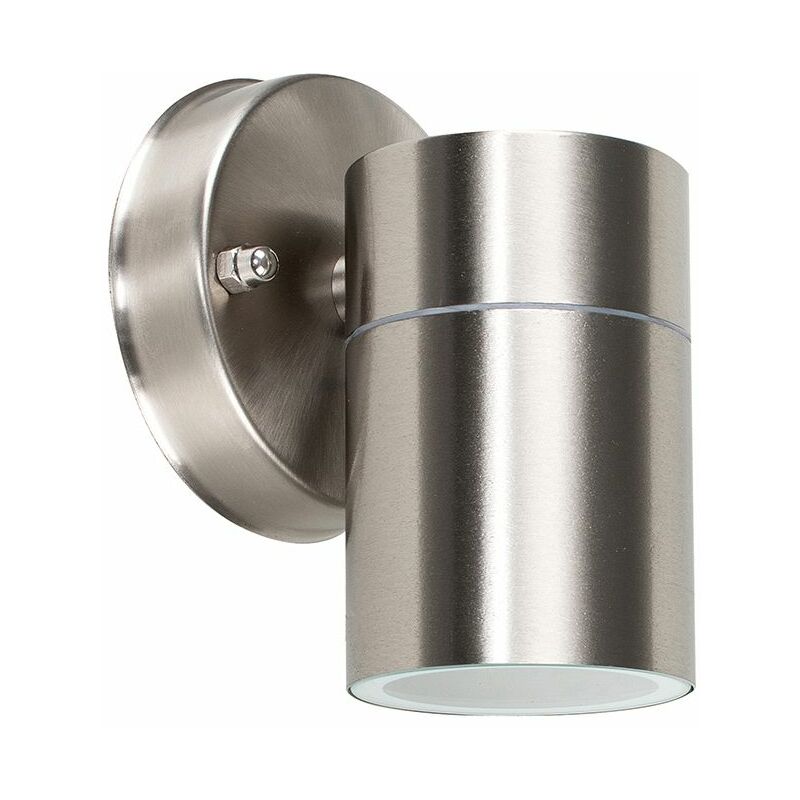 Barrow GU10 IP44 Rated Stainless Steel Outdoor Down Wall Light - Dusk to Dawn LED