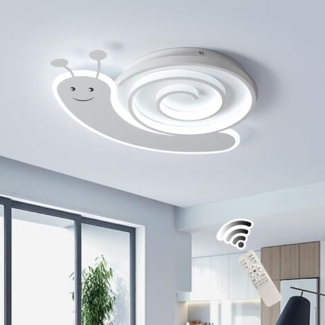 Modern LED Ceiling Light for Kids Room Nursery Ceiling Light Dimmable Ceiling lamp with Remote Control 55cm Cartoon Ceiling Light Fixture for Bedroom Living Room Kindergarten (White 48W)