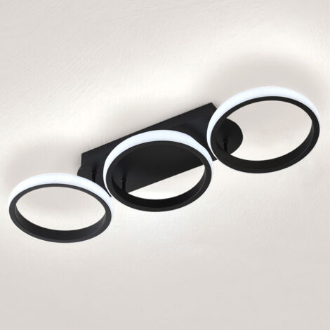 Modern LED Three-Ring Ceiling Light