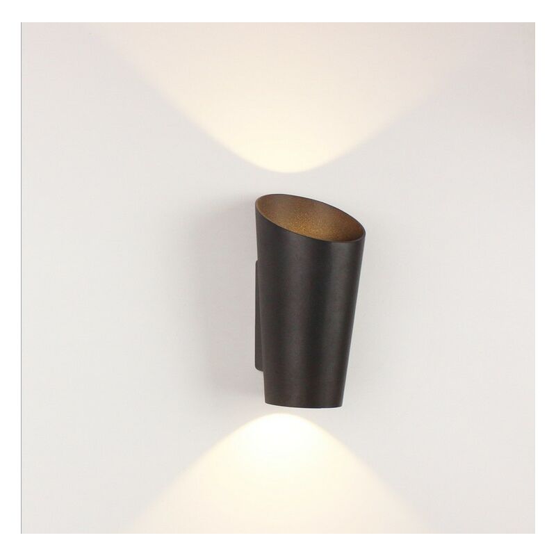 Modern Led Wall Light Nordic Simple Wall Lamp Warm White Retro Wall Sconce Vintage Metal Wall Light Black - Black