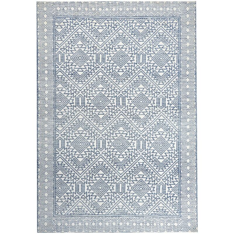Beliani Rug Kawas Blue 160 X 230 Cm
