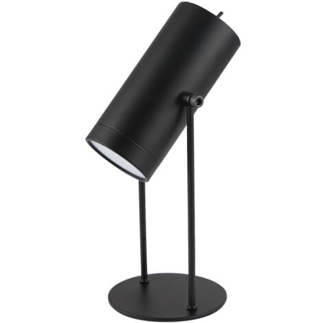 Modern Matte Black Adjustable Tiltable Rechargeable LED Table/Desk/Floor Lamp by Happy Homewares