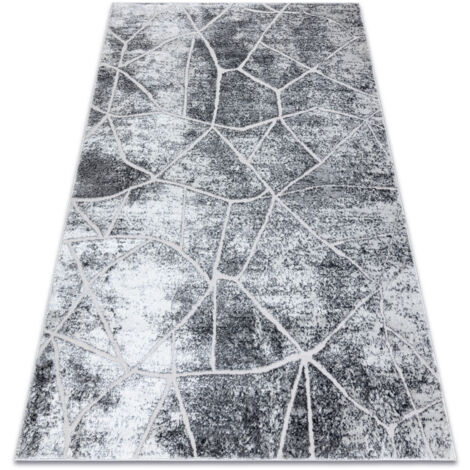 Modern MEFE carpet 2783 Marble - structural two levels of fleece grey  grey 80x150 cm