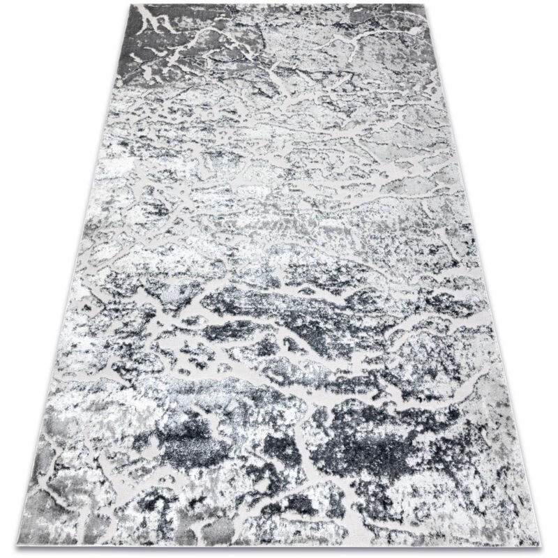 Rugsx - Modern mefe carpet 6182 Concrete - structural two levels of fleece grey grey 200x290 cm