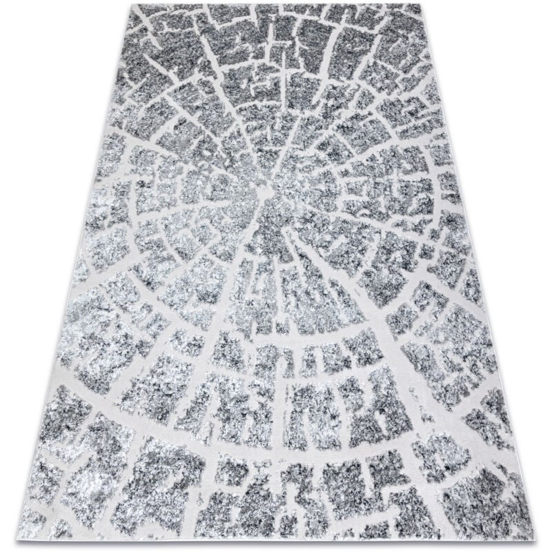 Rugsx - Modern mefe carpet 6185 Tree wood - structural two levels of fleece grey grey 200x290 cm