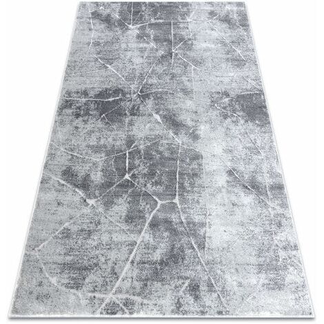 Modern MEFE Teppich  2783 Marmor - Strukturell zwei Ebenen aus Vlies grau grey 280x370 cm
