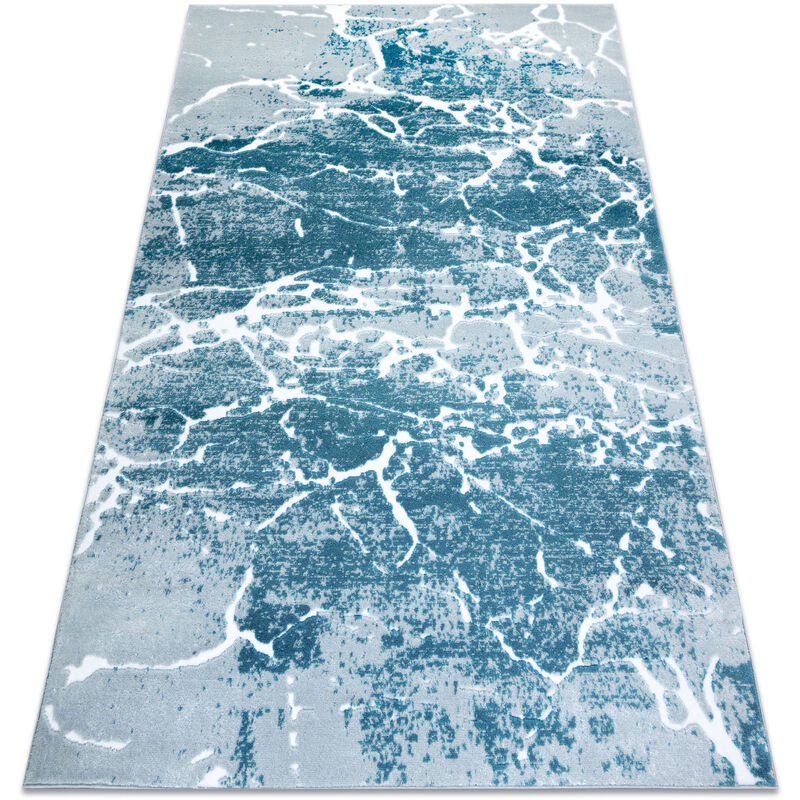 Rugsx - Modern MEFE Teppich 6182 Stein - Strukturell zwei Ebenen aus Vlies creme / blau Blautönen 120x170 cm