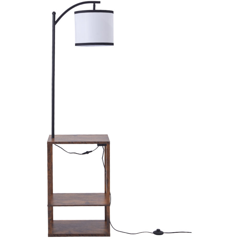 Image of Modern Metal Floor Lamp Side Table&hellip;