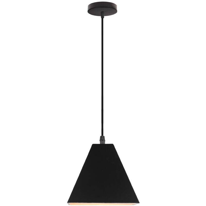Wottes - Modern Metal Pendant Light Fixture Creative Decoration Adjustable Chandelier Living Room Dining Room (Black) - Nero