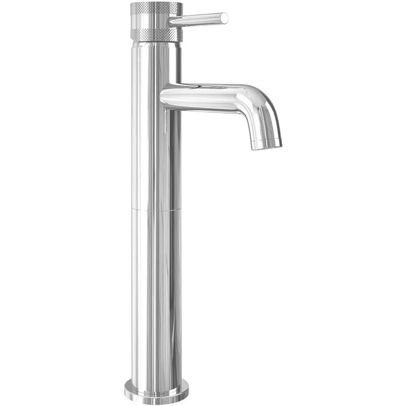 Core Chrome Finish Modern Round Style Tall Mono Basin mixer Bathroom Tap