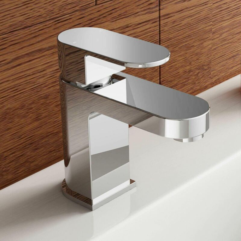 Nes Home Modern Mono Single Lever Mixer Tap Chrome Bathroom