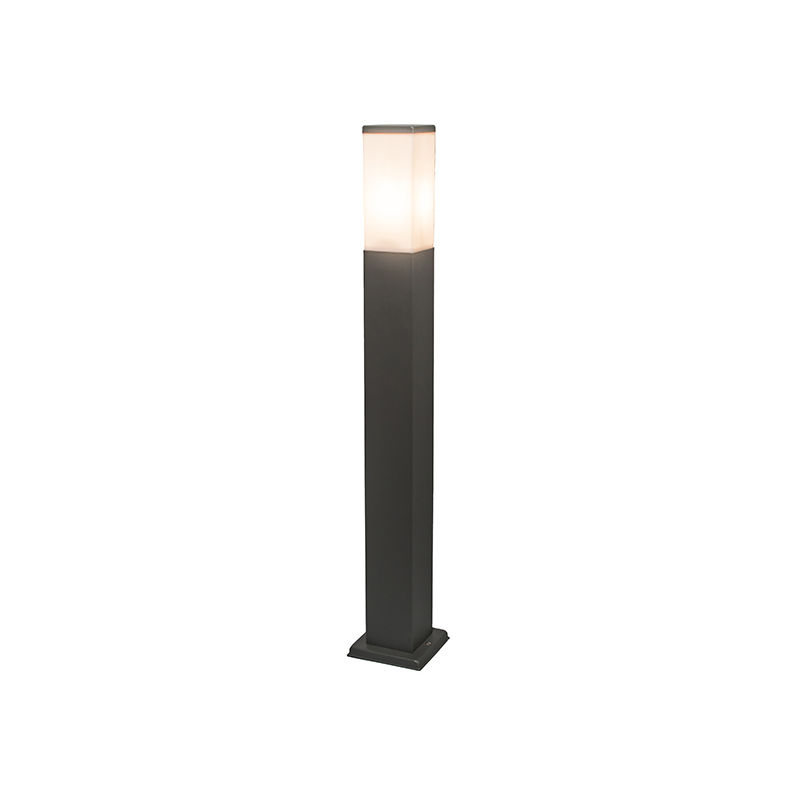 Modern Outdoor Pole Lamp Dark Grey with Opal 80 cm IP44 - Malios