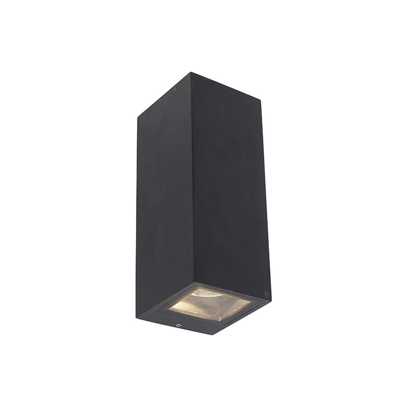 Modern wall lamp black GU10 AR70 IP54 - Baleno II