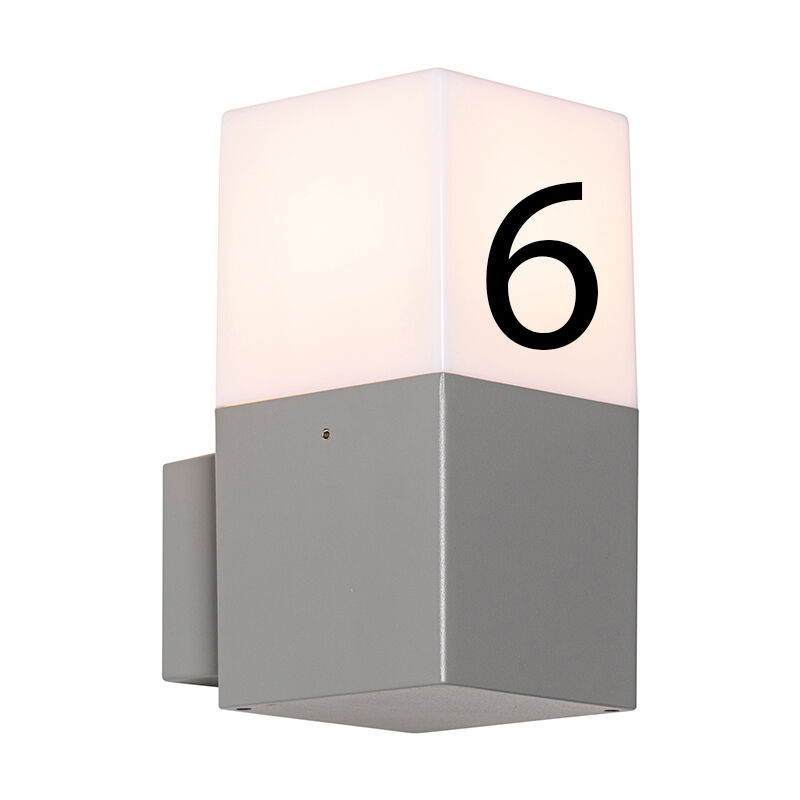 Qazqa Outdoor Wall Light With House Number - Denmark