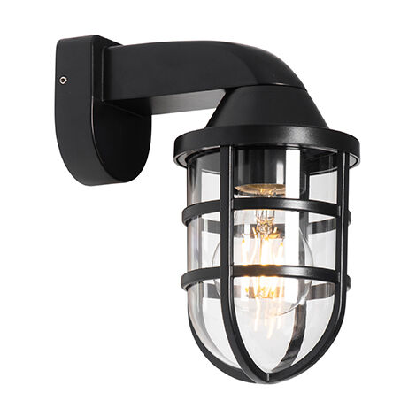 Modern Outdoor Wall Light Black IP54 - Joeri
