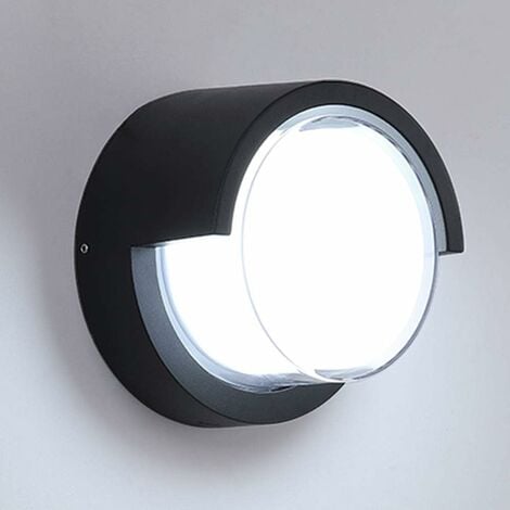 main image of "Modern Outdoor Wall Light LED 12W Waterproof IP65 Anthracite Aluminum Lighting Decoration Light For Courtyard Garden Terrace Close to Wall Pathway Patio Villa Corridor Cold White"