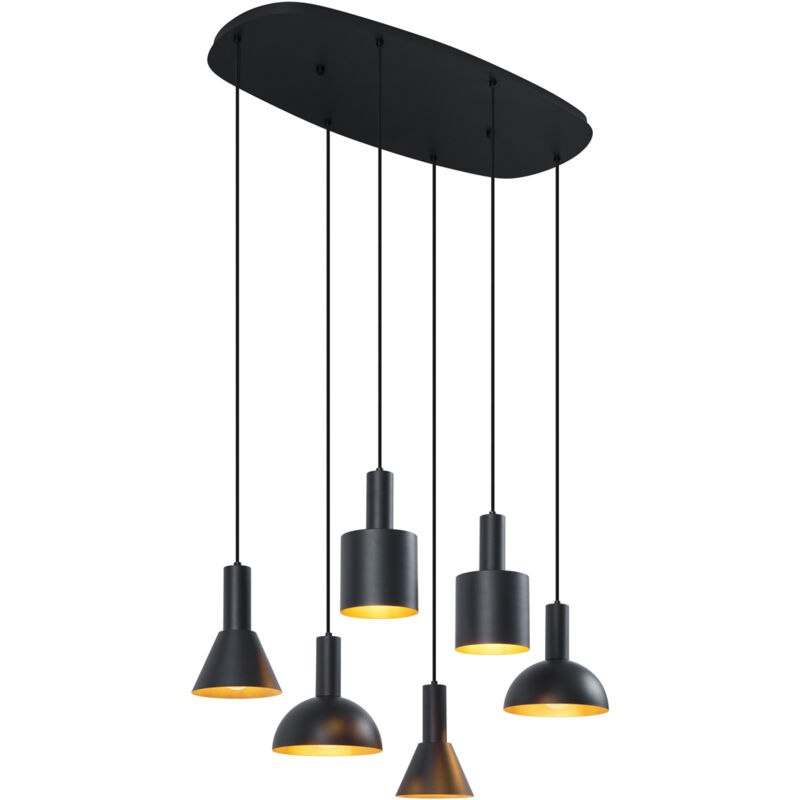Image of Modern Pendant Lamp Black 6-Lights -&hellip;