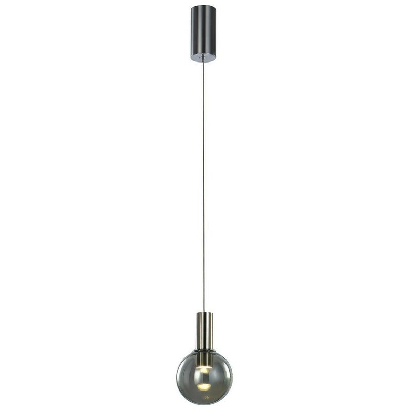 Italux Aria - Modern LED Hanging Pendant Chrome, Warm White 3000K 84lm