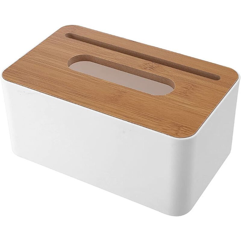 Modern Plastic Paper Napkin Box Holder Storage Organizer with Phone Slot for Car Office Bathroom residence