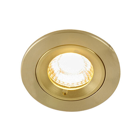 Modern Recessed Spot Light Gold Round IP44 - Xena