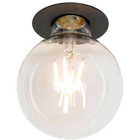 Modern Recessed Spotlight Black Round - Insight