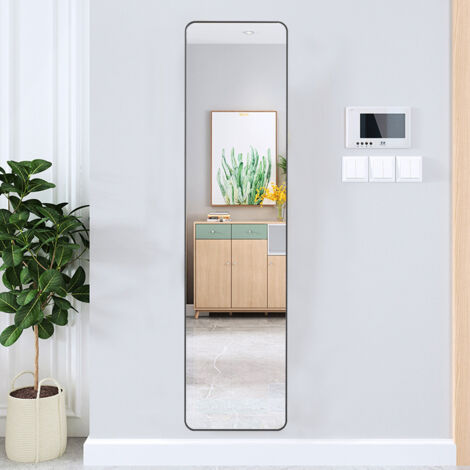 Modern Rectangular Metal Home Full Length Mirror 37cm W x 147cm H