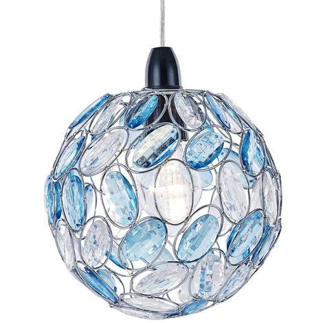 Modern Round Ceiling Pendant Light Shade With Sparkling