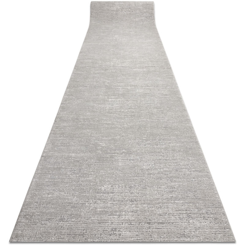 Rugsx - Modern runner tuls 51248 structural, melange grey 120 cm grey 120x950 cm