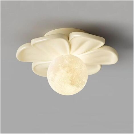 Modern simple cream resin ceiling light for children's room, hallway, entrance, balcony, restaurant, beige