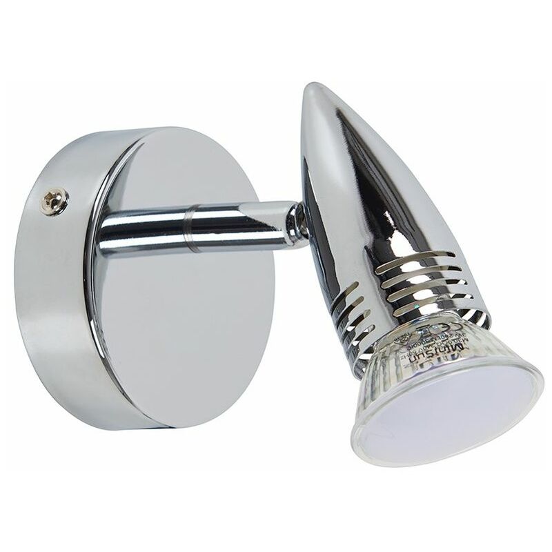 Single Bullet Ceiling Wall Spotlight Chrome Finish 5w Warm