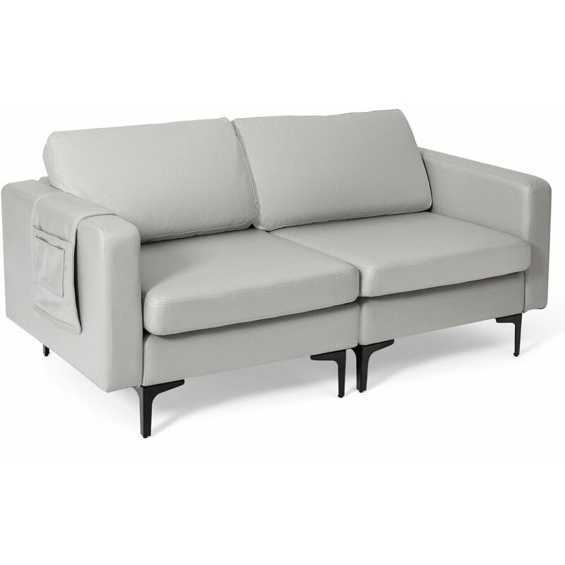 Modern Sofa Couch Loveseat 2-3-Seater Sofa Seat Upholstered Padded Cushions
