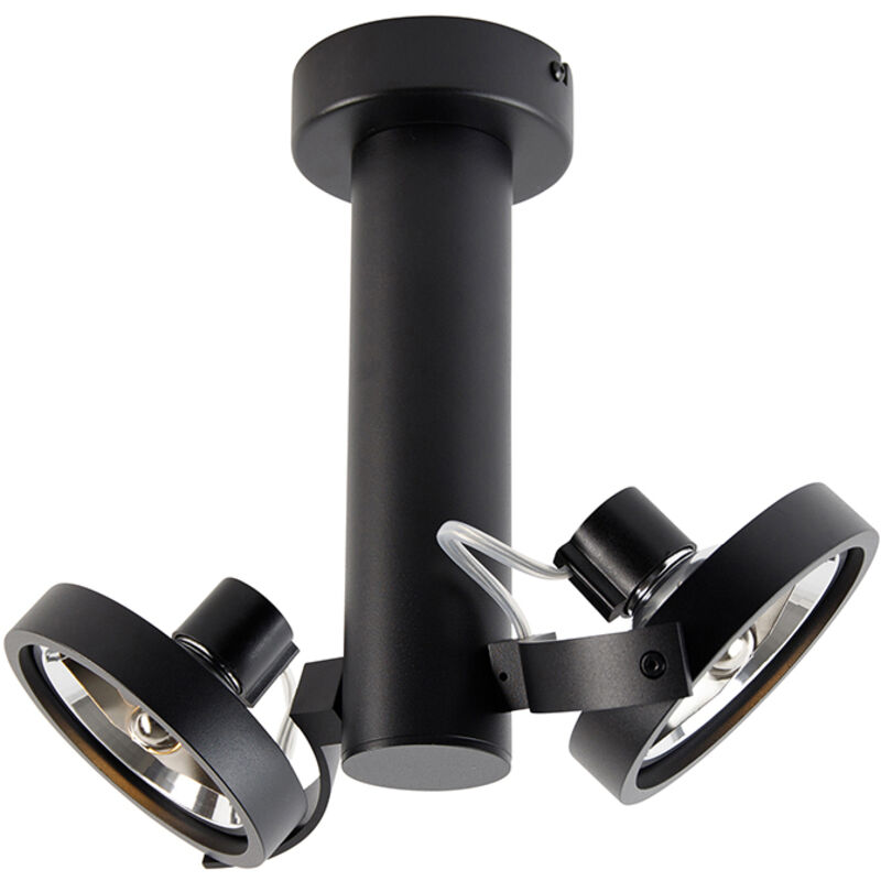 Image of Modern Spotlight Black Adjustable 2-Lights -&hellip;