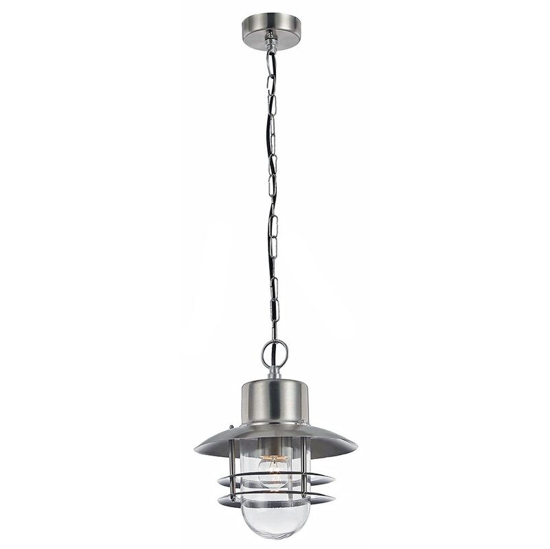 Modern Stainless Steel Aluminium Hanging Lantern Porch Light by - Happy Homewares