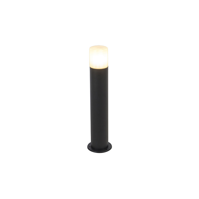 Outdoor lamp black with opal white shade 50 cm - Odense