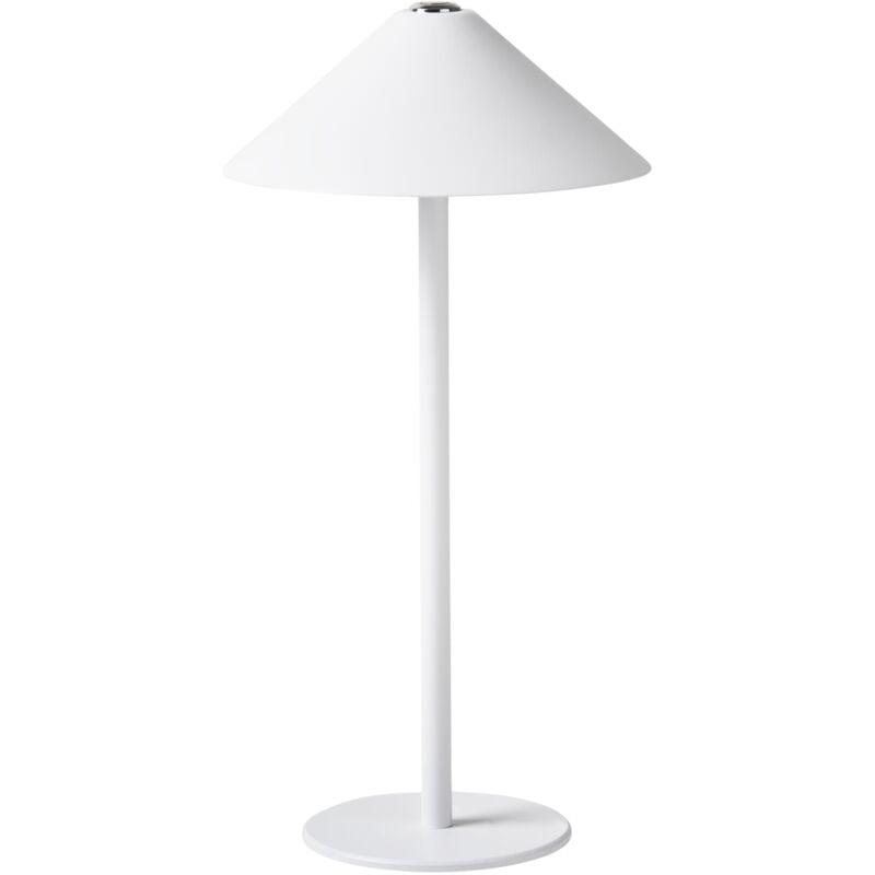 Modern Table Lamp Aluminium with Touch Switch usb Cable Charging Wireless Indoor Outdoor White Francoli