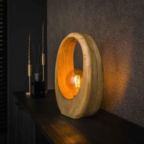 Modern Table Lamp Arch Wood M
