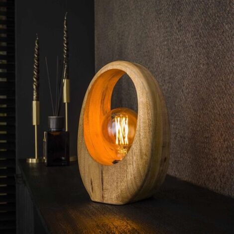 Modern Table Lamp Arch Wood S