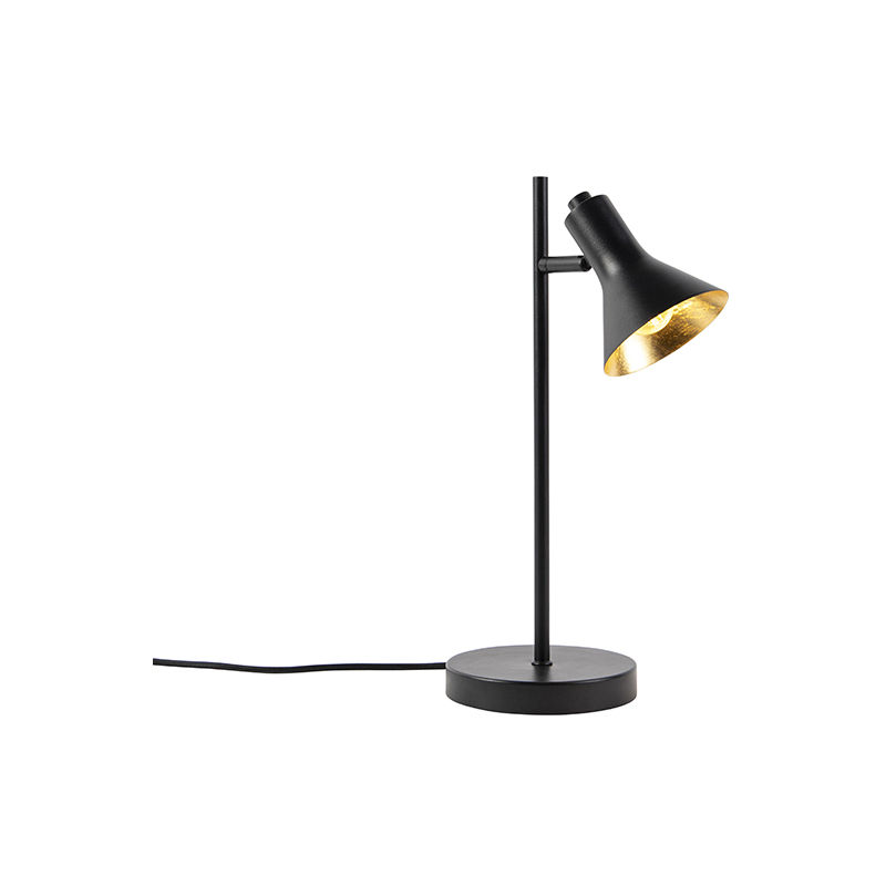 Modern table lamp black with gold 1-light - Magno