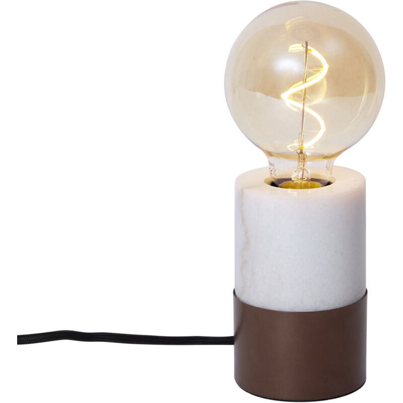 Image of Modern Table Lamp Bronze with White&hellip;