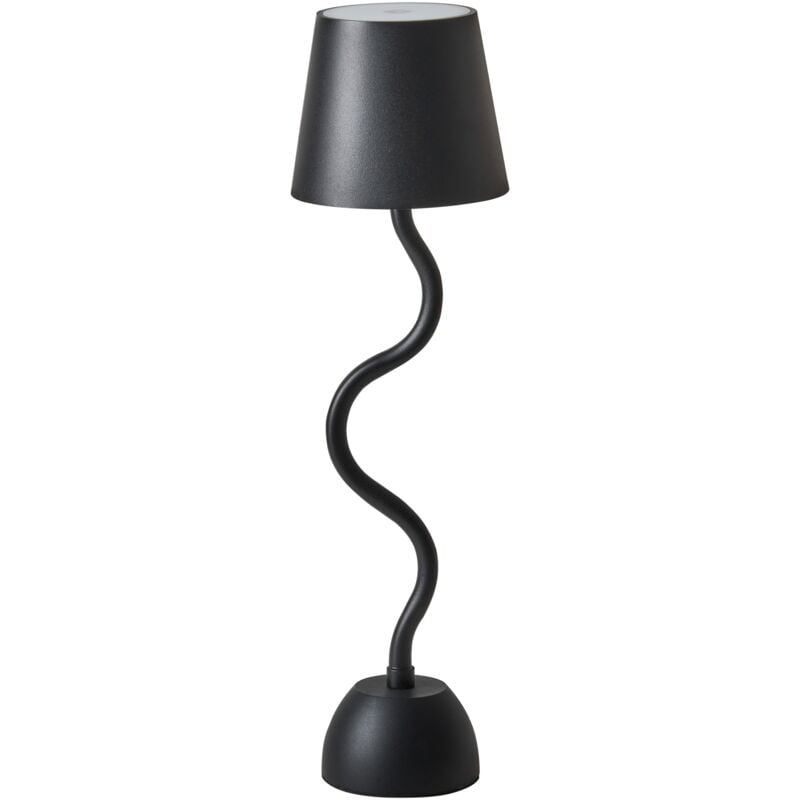 Modern Table Lamp Iron Aluminium with Touch Switch usb Cable Charging Wireless Indoor Outdoor Black Vouga