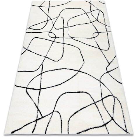Modern Teppich MODE 8522 Abstraktion creme / schwarz  beige 160x220 cm