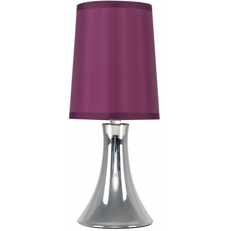 Minisun - Modern Trumpet Touch Dimmer Table Lamp - Purple - Including led Bulb