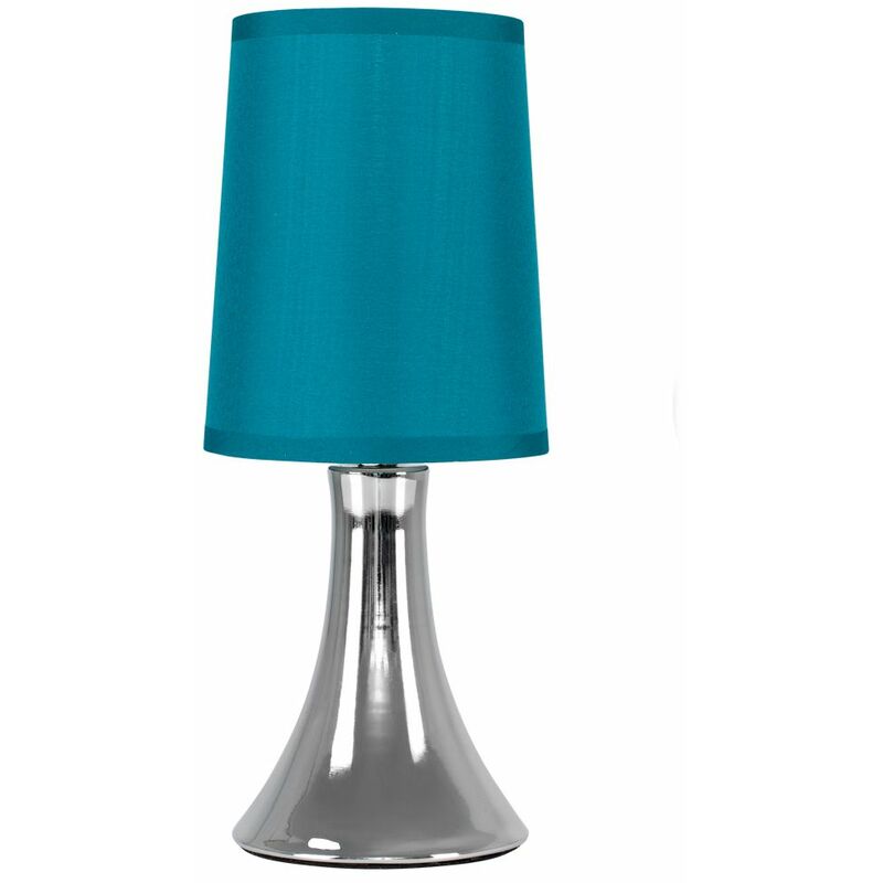 Modern Trumpet Touch Dimmer Table Lamp - Teal - Including led Bulb