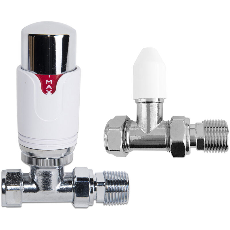 Image of Modern trv Straight Thermostatic Radiator Valve&hellip;