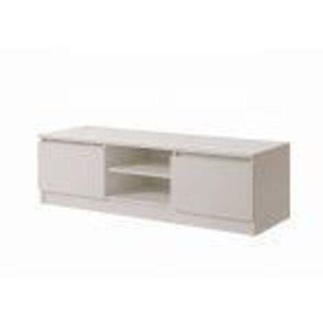 Modern TV Cabinet Media Unit with Storage in White