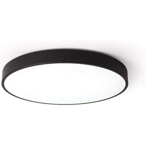 Modern Ultra-Bright LED Ceiling Light Iron Creative Design Ultra-Thin Round Flush Mount Ceiling Lamp for Home Decor Black