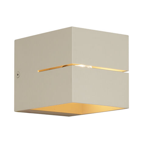 Modern Wall Lamp Beige G9 Square - Transfer