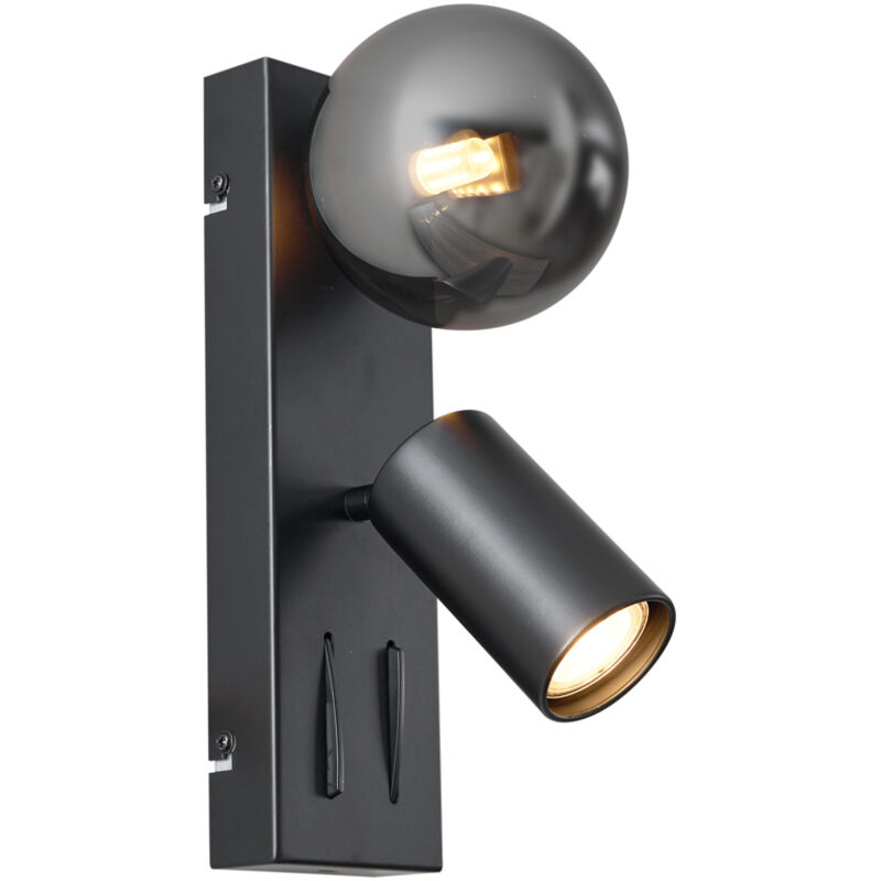 Image of Modern Wall Lamp Black 2-Lights Tiltable&hellip;